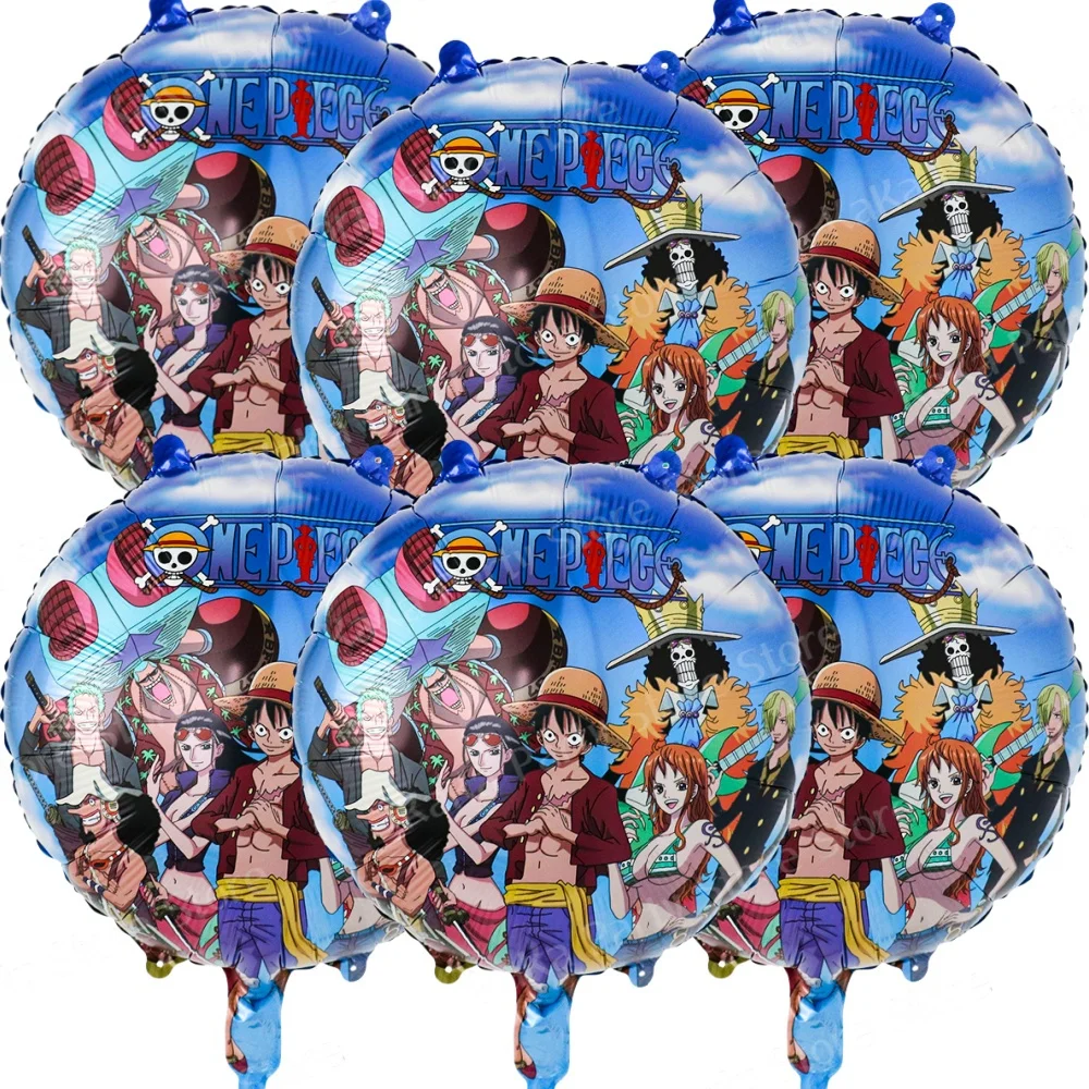 6Pcs One Piece Balloon 18 inch Cartoon Anime Foil Balloon Children's Birthday Party Decoration Baby Shower Air Globos Toy Ballon
6Pcs One Piece Balloon 18 inch Cartoon Anime Foil Balloon Children's Birthday Party Decoration Baby Shower Air Globos Toy Ballon