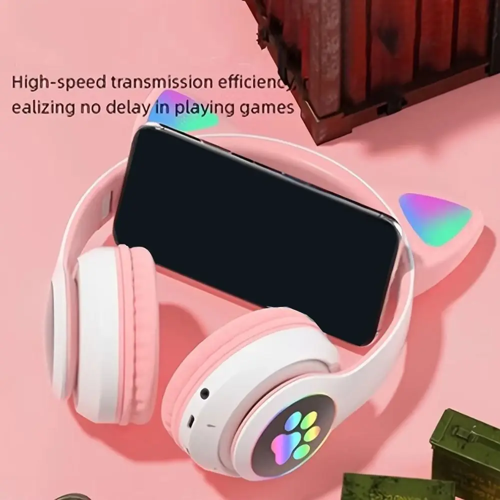 Складные беспроводные наушники с кошачьими ушками, светящиеся RGB Bluetooth, Bluetooth-наушники с кошачьими ушками и защитным микрофоном
Складные беспроводные наушники с кошачьими ушками, светящиеся RGB Bluetooth, Bluetooth-наушники с кошачьими ушками и защитным микрофоном
