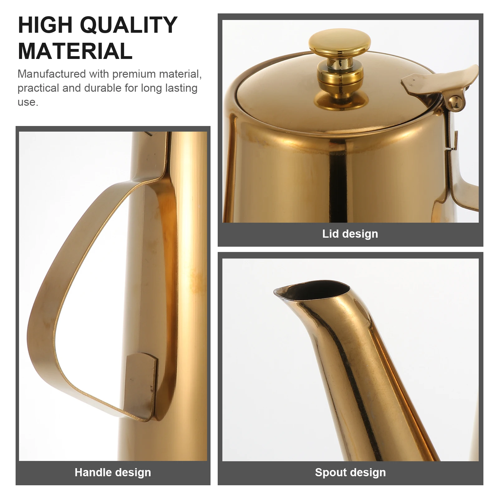 Stainless Steel Oil Bottle Kitchen Tool Design for Home Bar Cafe Hotel Restaurant Party Buffet Soy Sauce Vinegar Liquid
Stainless Steel Oil Bottle Kitchen Tool Design for Home Bar Cafe Hotel Restaurant Party Buffet Soy Sauce Vinegar Liquid