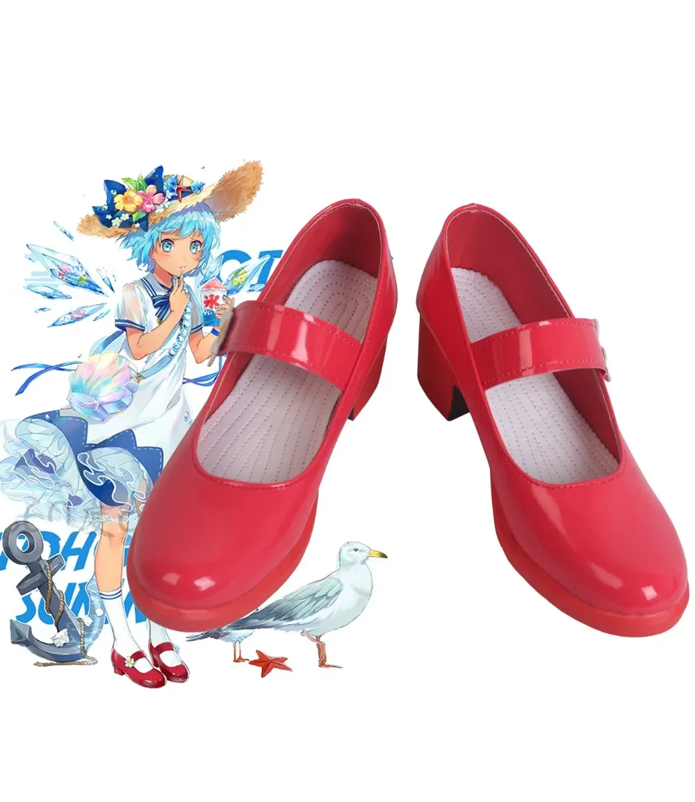 TouHou Project Cirno, сапоги для косплея, красные ботинки на заказ, любой размер
TouHou Project Cirno, сапоги для косплея, красные ботинки на заказ, любой размер