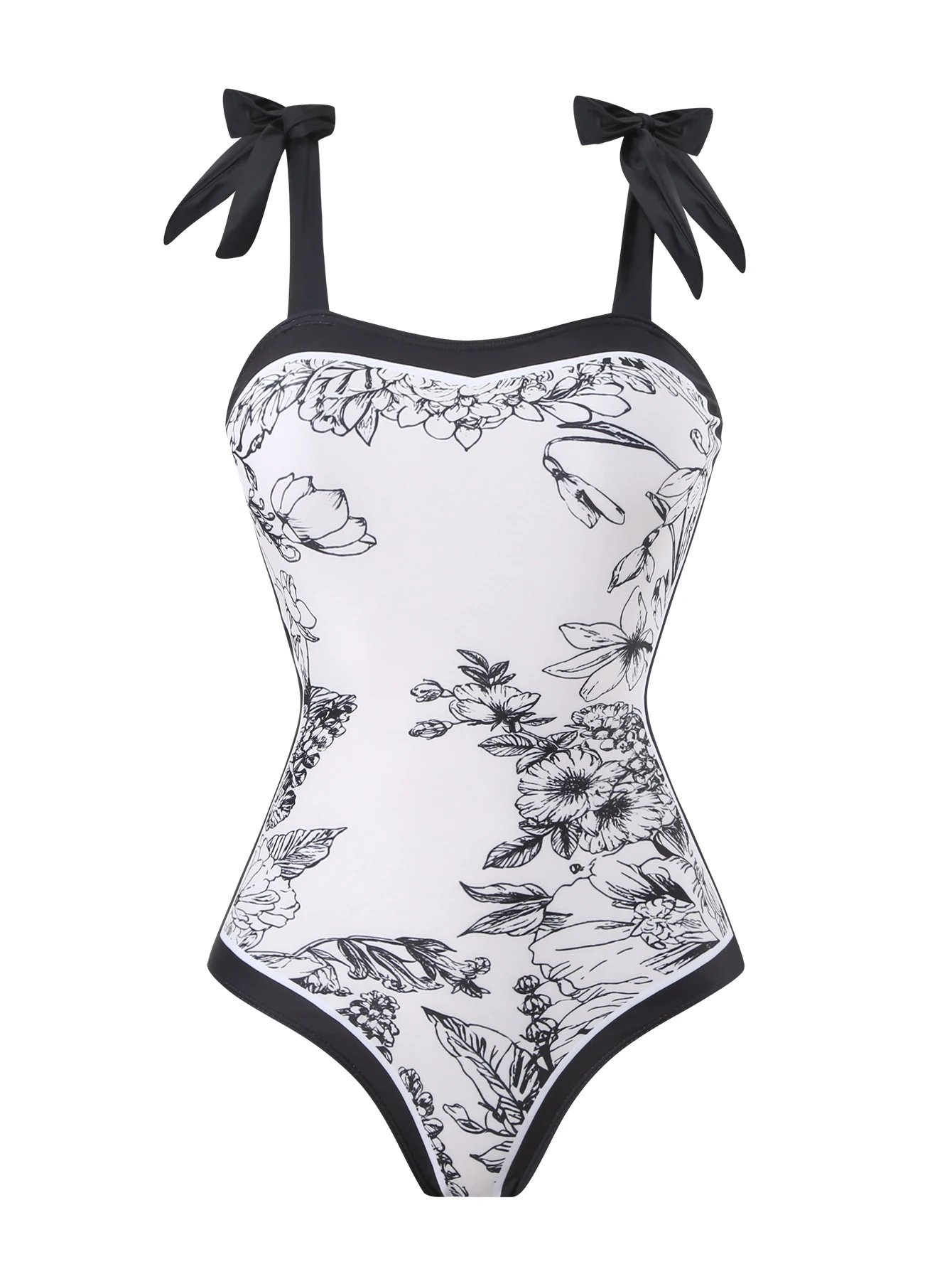 Women's One-Piece Swimsuit Chinese Style Ink Painting Black and White Floral Print Two-Piece Swimsuit Sexy Mesh Skirt Beach Vacation Swimsuit
Women's One-Piece Swimsuit Chinese Style Ink Painting Black and White Floral Print Two-Piece Swimsuit Sexy Mesh Skirt Beach Vacation Swimsuit