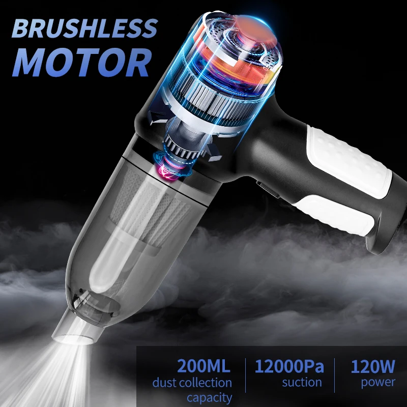 Cordless Car Vacuum Cleaner Portable Strong Suction Vacuum Cleaner Handheld Mini Car Appliance
Cordless Car Vacuum Cleaner Portable Strong Suction Vacuum Cleaner Handheld Mini Car Appliance