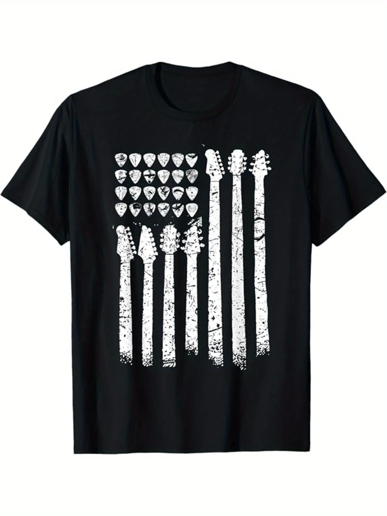 Men's 100% Cotton Guitar \u0026 American Flag T-Shirt - Crew Neck, Short Sleeve, Regular Fit Casual Tee
Men's 100% Cotton Guitar \u0026 American Flag T-Shirt - Crew Neck, Short Sleeve, Regular Fit Casual Tee