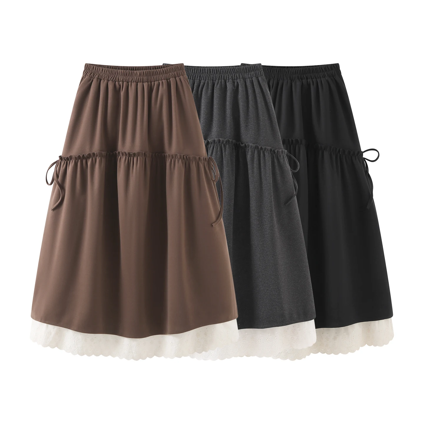 Юбка А-силуэта с высокой талией и кружевной отделкой, шерстяная, с узором, для весны, лета, осени, зимы, женская, на эластичной резинке
Юбка А-силуэта с высокой талией и кружевной отделкой, шерстяная, с узором, для весны, лета, осени, зимы, женская, на эластичной резинке