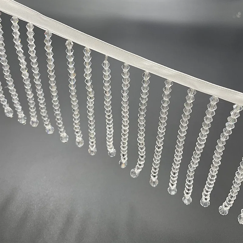 10Yards Shiny Crystal Pendant Beaded Lace Trim Tassel Fringe DIY Stage Clothing Home Curtain Wedding Decorative Accessories
10Yards Shiny Crystal Pendant Beaded Lace Trim Tassel Fringe DIY Stage Clothing Home Curtain Wedding Decorative Accessories