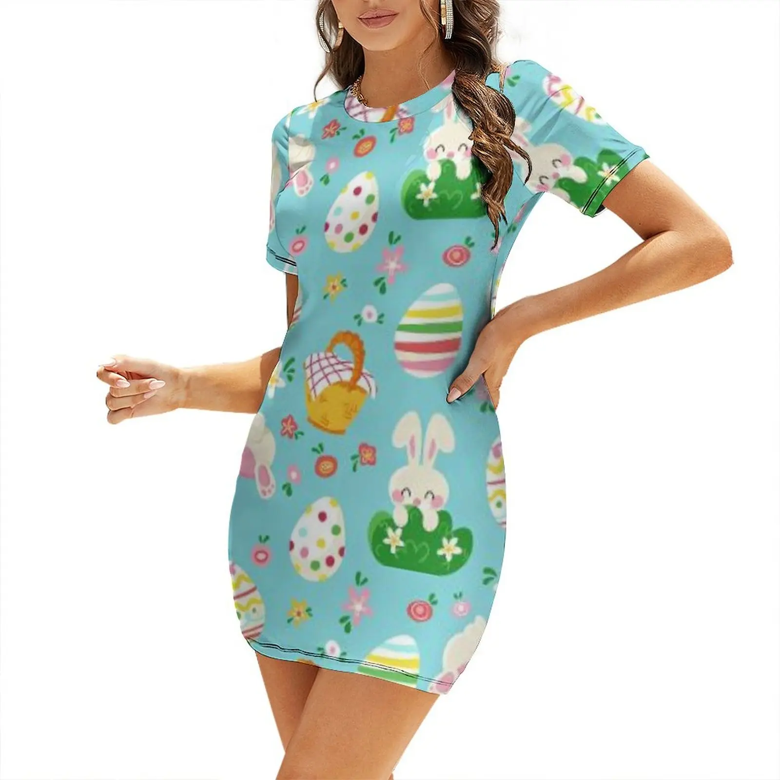 Easter Bunny Bum Short-Sleeved Dress summer dresses beach dresses dress women elegant luxury Women's summer dress
Easter Bunny Bum Short-Sleeved Dress summer dresses beach dresses dress women elegant luxury Women's summer dress
