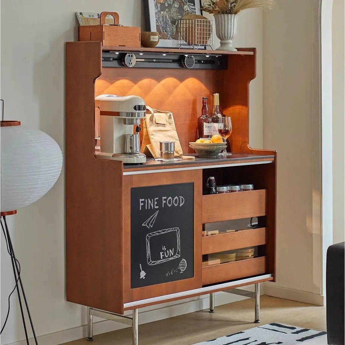 Small apartment solid wood rock slab dining side cabinet integrated wall door cabinet living room locker
Small apartment solid wood rock slab dining side cabinet integrated wall door cabinet living room locker