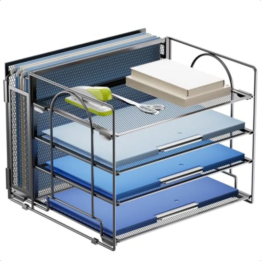 Marbrasse 4-х уровневый органайзер для бумаги, лоток для писем, настольный органайзер с подвесным держателем для файлов, сетчатый стол, офисные файлы для дома
Marbrasse 4-х уровневый органайзер для бумаги, лоток для писем, настольный органайзер с подвесным держателем для файлов, сетчатый стол, офисные файлы для дома