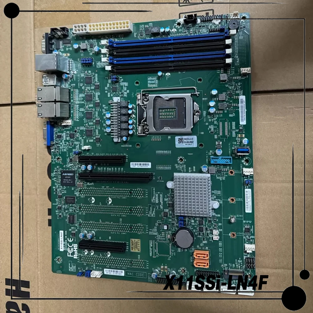 X11SSi-LN4F For Supermicro Single C236 Four Gigabit Network NAS Server Motherboard Single Socket LGA-1151
X11SSi-LN4F For Supermicro Single C236 Four Gigabit Network NAS Server Motherboard Single Socket LGA-1151