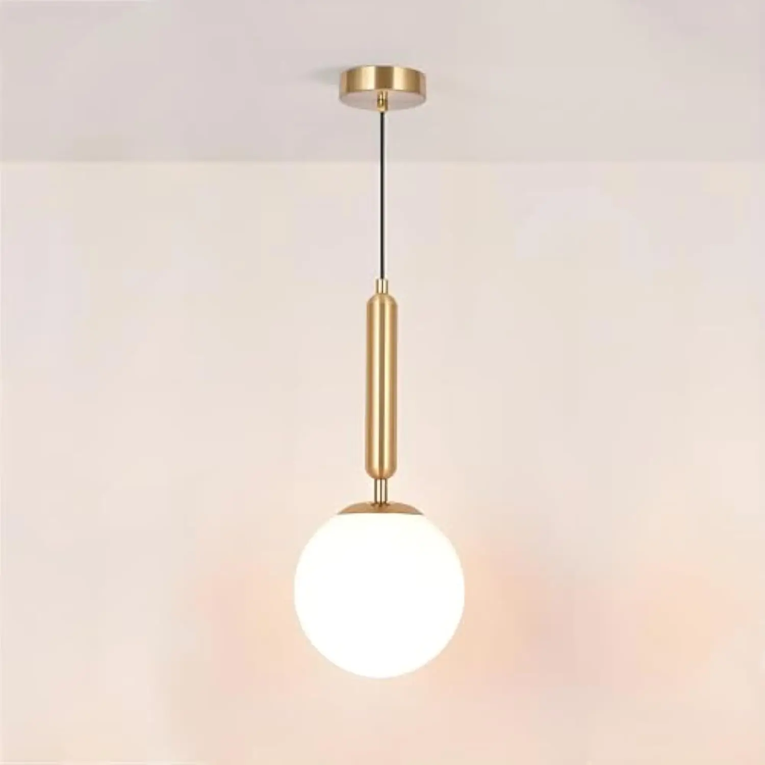 Milky White Blown Glass Pendant Light, Modern Globe Pendant Lighting, Kitchen Island Lighting, Small Hanging Light Fixture for
Milky White Blown Glass Pendant Light, Modern Globe Pendant Lighting, Kitchen Island Lighting, Small Hanging Light Fixture for