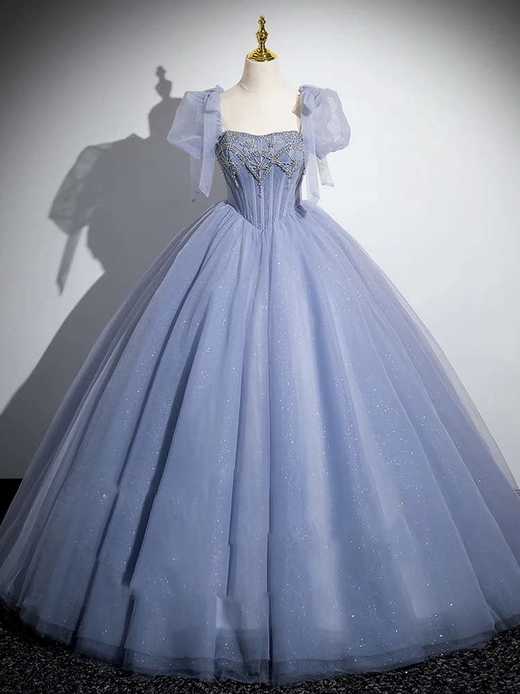 Customized Ball Gown Quinceanera Dresses Sequins Beads Prom Birthday Party Gowns Formal Vestido De Anos Sweet 16
Customized Ball Gown Quinceanera Dresses Sequins Beads Prom Birthday Party Gowns Formal Vestido De Anos Sweet 16