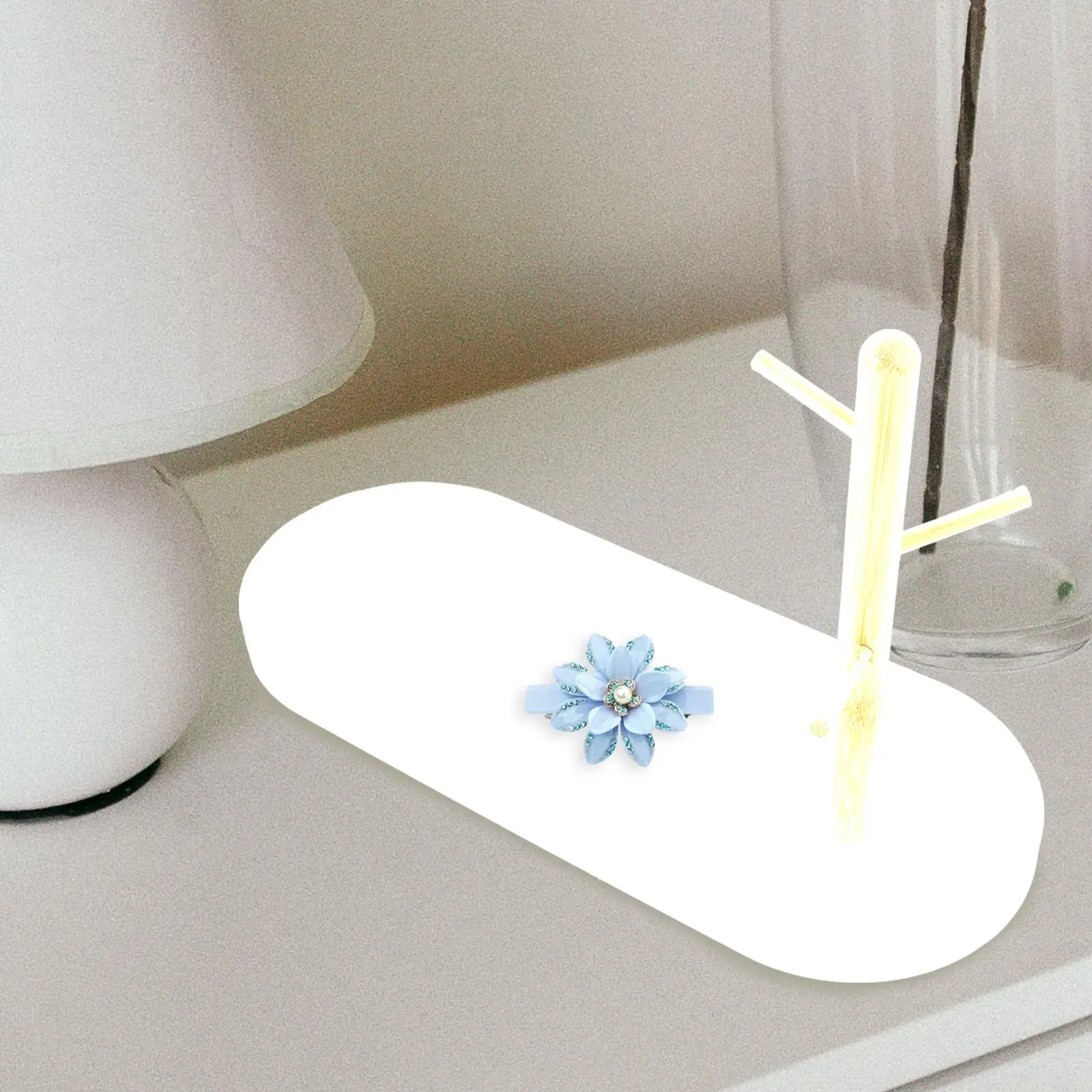 Wear resistant Holder White Desktop Ring Jewelry Holder Tray ABS Material Key Hook Storage Dish Multi function Decor
Wear resistant Holder White Desktop Ring Jewelry Holder Tray ABS Material Key Hook Storage Dish Multi function Decor