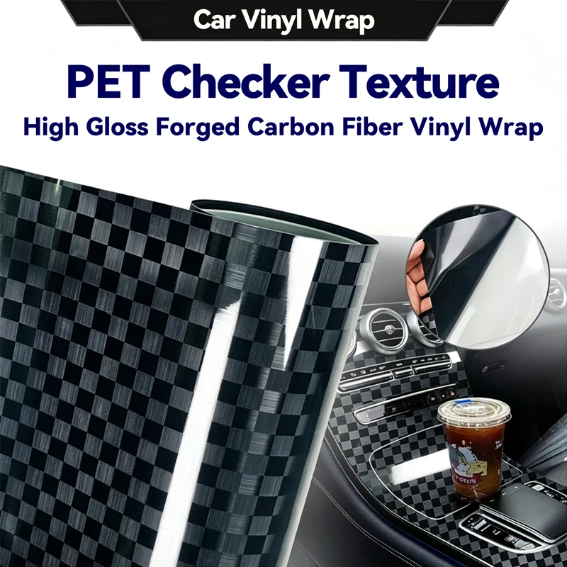 Premium Gloss Forged Carbon Fiber PET Car Wrap Foil, Anti Scratch Self-Adhesive Vinyl Sticker Cover, Air Release Technology
Premium Gloss Forged Carbon Fiber PET Car Wrap Foil, Anti Scratch Self-Adhesive Vinyl Sticker Cover, Air Release Technology