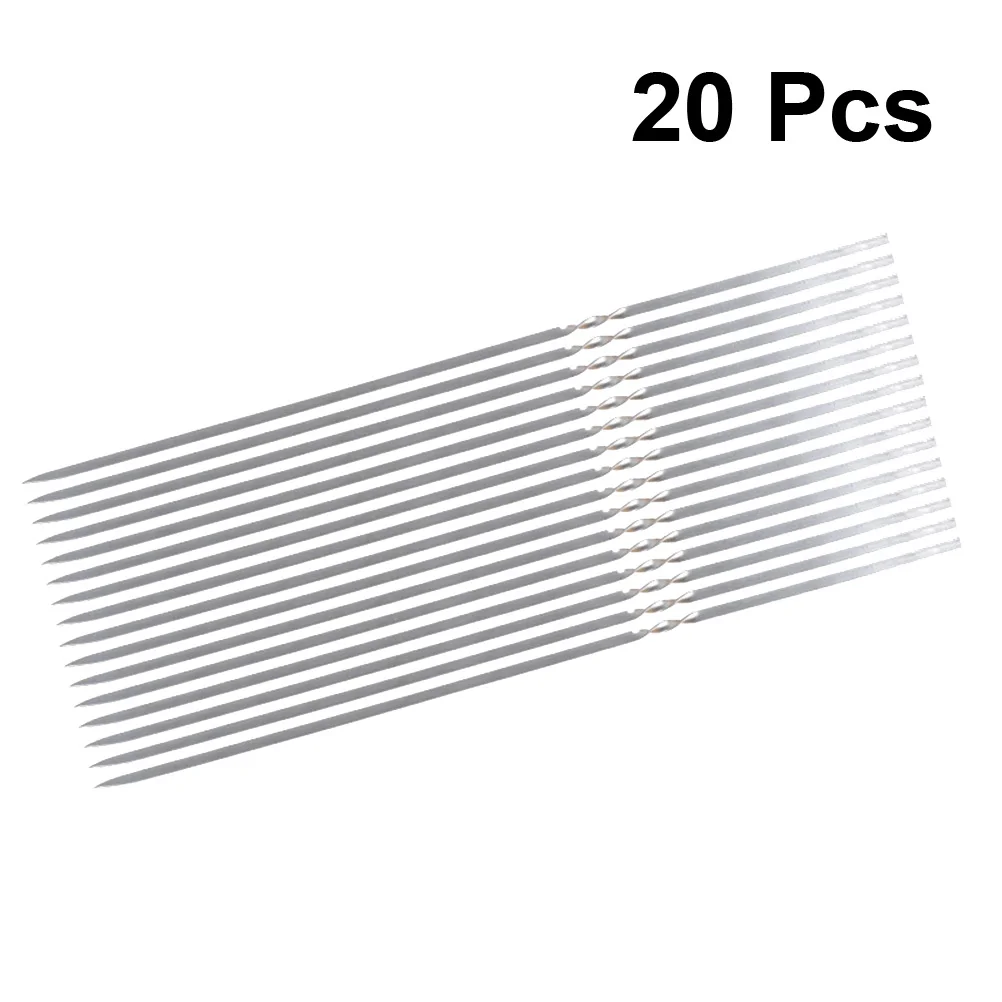 20PCS Stainless BBQ Sticks 35cm Nonstick Skewers Heavy Stainless Steel Skewers Duty Grill Tools for Outdoor Camping Restaurant
20PCS Stainless BBQ Sticks 35cm Nonstick Skewers Heavy Stainless Steel Skewers Duty Grill Tools for Outdoor Camping Restaurant