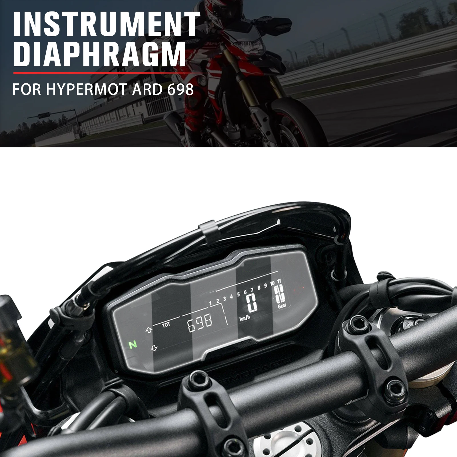 For Ducati hypermotard 698 mono 2024 2025 Speedometer Guard Cluster Screen Scratch Protection Film Dashboard screen Protector
For Ducati hypermotard 698 mono 2024 2025 Speedometer Guard Cluster Screen Scratch Protection Film Dashboard screen Protector