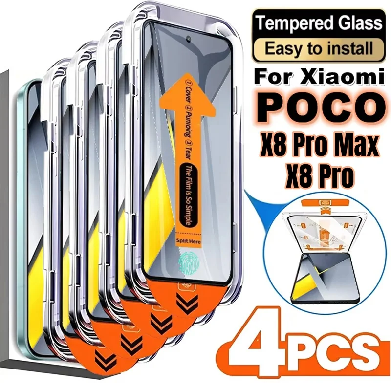 1-4Pcs HD Screen Protector For Poco X8 Pro Max Easy Installation Privacy Tempered Glass For Xiaomi Poco X8 Pro Screen Protection
1-4Pcs HD Screen Protector For Poco X8 Pro Max Easy Installation Privacy Tempered Glass For Xiaomi Poco X8 Pro Screen Protection