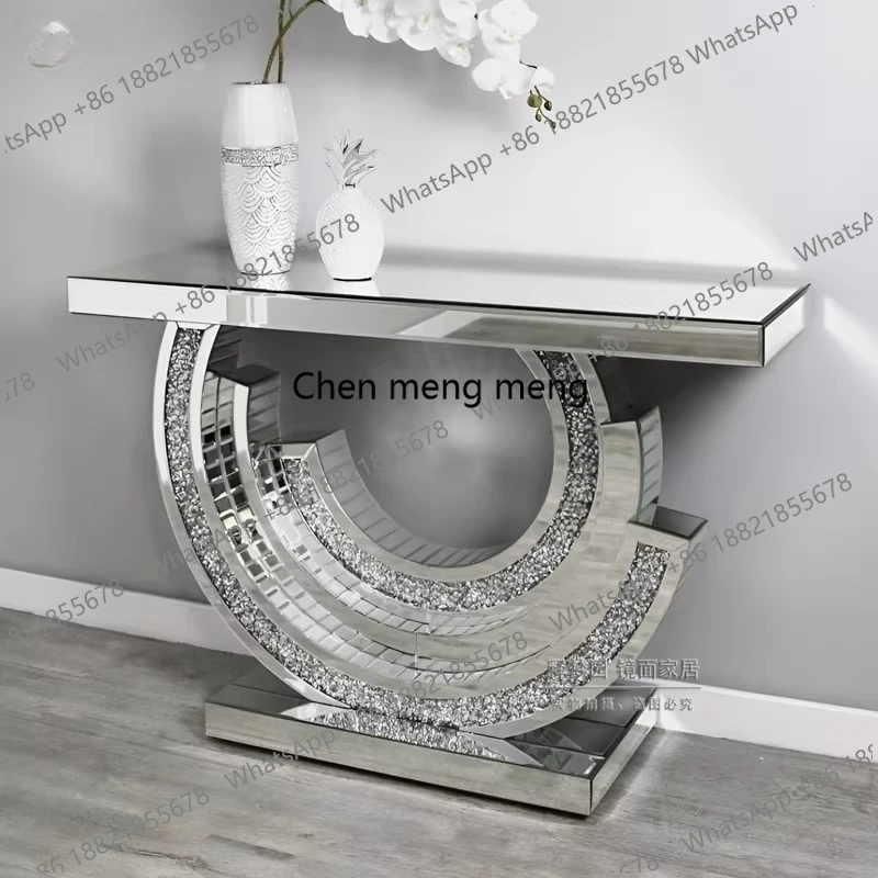 European-style entrance cabinet, light luxury style living room entrance table at the end of the corridor decorative table
European-style entrance cabinet, light luxury style living room entrance table at the end of the corridor decorative table