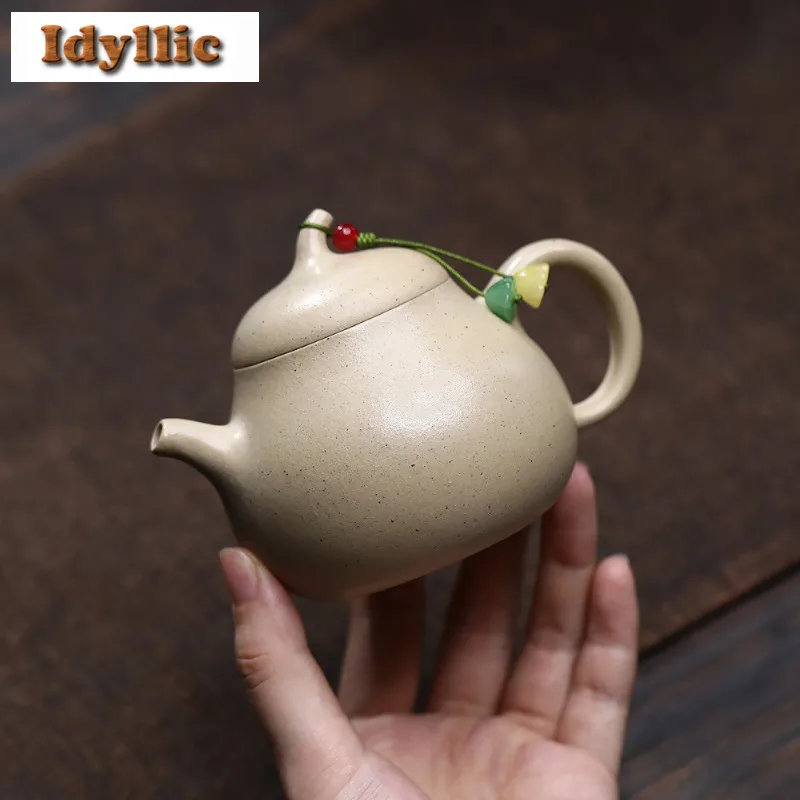 200ml Yixing Purple Clay Teapots Handmade Eggplant Pot Raw Ore Motoyama Green Mud Tea Soaking Kettle With Infuser Zisha Tea Set
200ml Yixing Purple Clay Teapots Handmade Eggplant Pot Raw Ore Motoyama Green Mud Tea Soaking Kettle With Infuser Zisha Tea Set