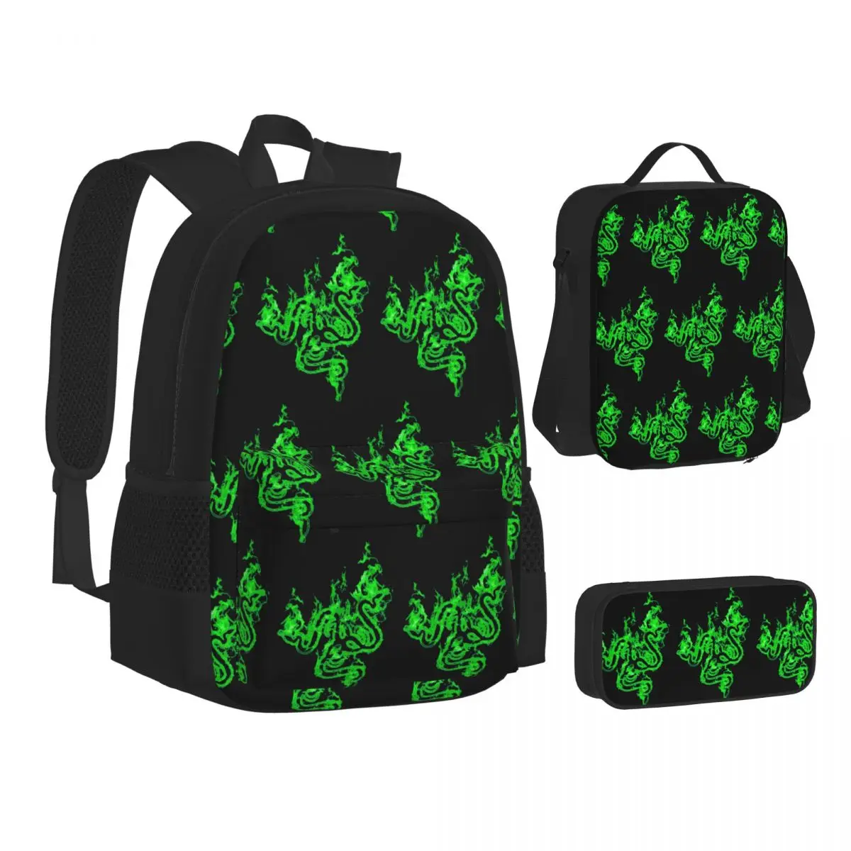 Razer Backpacks Students Bookbag School Bags Children Rucksack Lunch Bag Pen Bag Three-Piece Set
Razer Backpacks Students Bookbag School Bags Children Rucksack Lunch Bag Pen Bag Three-Piece Set