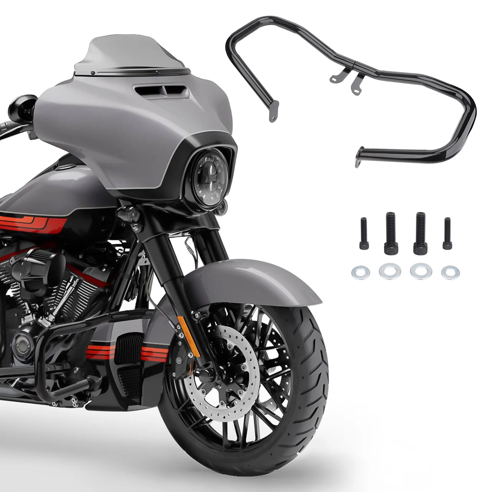 Motorcycle Gloss Black Chopped Engine Guard Crash Bar for Harley Touring 2014+ Road King Street Glide FLHR FLHRXS FLHX FLHXS
Motorcycle Gloss Black Chopped Engine Guard Crash Bar for Harley Touring 2014+ Road King Street Glide FLHR FLHRXS FLHX FLHXS