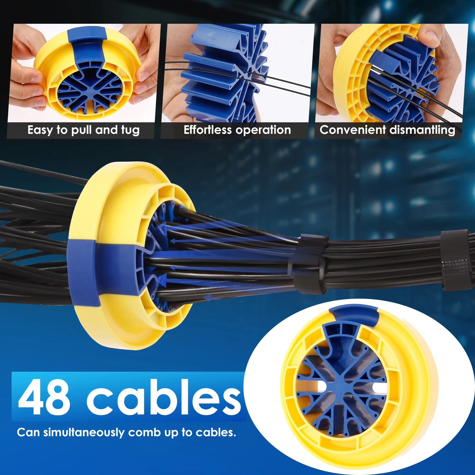 Комбинация из синтетического камня и проволоки для организации кабелей, предотвращающая спутывание, для кабелей диаметром до 0,36 дюйма
Комбинация из синтетического камня и проволоки для организации кабелей, предотвращающая спутывание, для кабелей диаметром до 0,36 дюйма