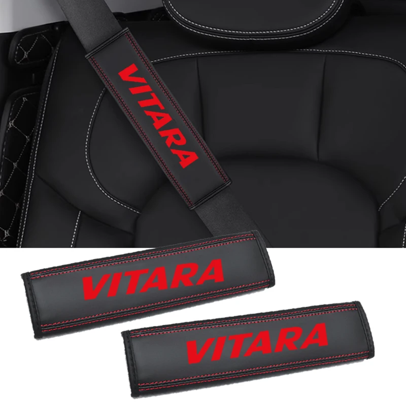 2 шт. для Vitara Logo 2025 универсальный кожаный автомобильный ремень безопасности, защитная накладка, чехол для ремня безопасности, чехлы для плечевого ремня, интерьер
2 шт. для Vitara Logo 2025 универсальный кожаный автомобильный ремень безопасности, защитная накладка, чехол для ремня безопасности, чехлы для плечевого ремня, интерьер