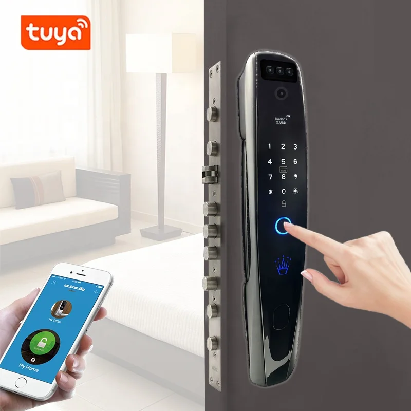 Keyless High Safety Ttlock Biometric Fingerprint Smart Door Lock with Wifi Fingerprint Face Camera Recognition
Keyless High Safety Ttlock Biometric Fingerprint Smart Door Lock with Wifi Fingerprint Face Camera Recognition