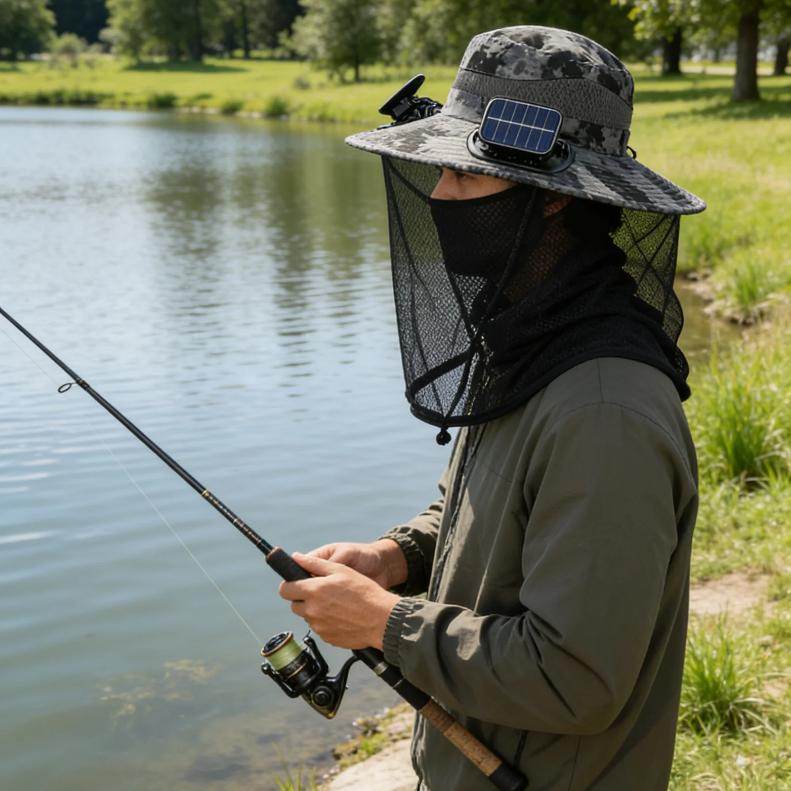 Fan Hat Upf50 Sun Bucket Headwear with Net Wide Brim Solar Fan for Sports Outdoor Men Women Hiking Camping Beach Travel Birthday
Fan Hat Upf50 Sun Bucket Headwear with Net Wide Brim Solar Fan for Sports Outdoor Men Women Hiking Camping Beach Travel Birthday