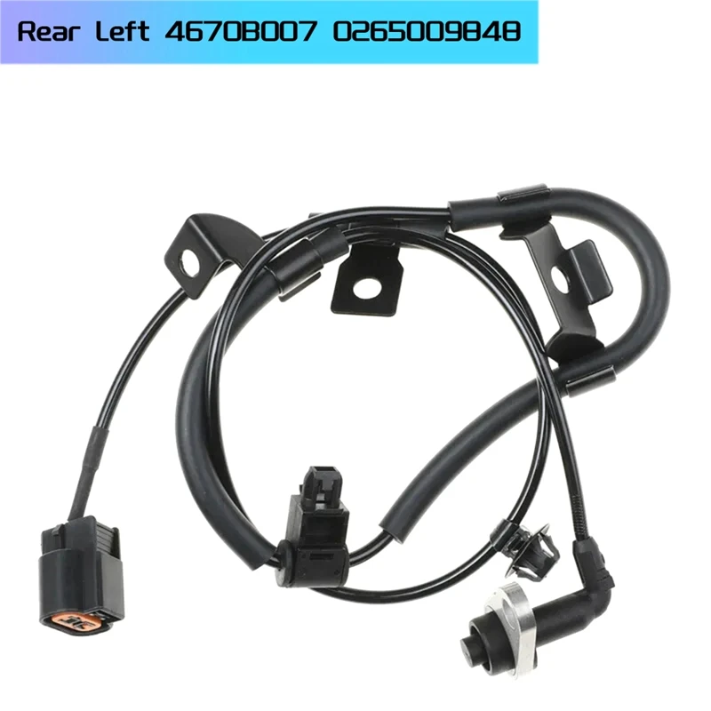 Задний левый датчик скорости колес ABS 4670B007 0265009848 для Mitsubishi Pajero Montero Sport Strada Triton L200 2.4L, запасные части
Задний левый датчик скорости колес ABS 4670B007 0265009848 для Mitsubishi Pajero Montero Sport Strada Triton L200 2.4L, запасные части