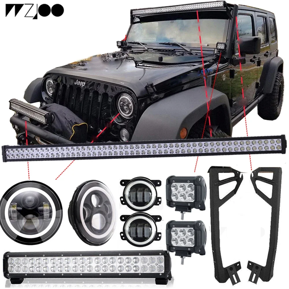 Комплект автомобильных фонарей для комплектов Jeep 52-дюймовая светодиодная панель + кронштейн для крепления на крышу + рабочий фонарь 4 дюйма + полоса света бампера 22 дюйма + светодиодная фара 7 дюймов + противотуманная фара 4 дюйма
Комплект автомобильных фонарей для комплектов Jeep 52-дюймовая светодиодная панель + кронштейн для крепления на крышу + рабочий фонарь 4 дюйма + полоса света бампера 22 дюйма + светодиодная фара 7 дюймов + противотуманная фара 4 дюйма