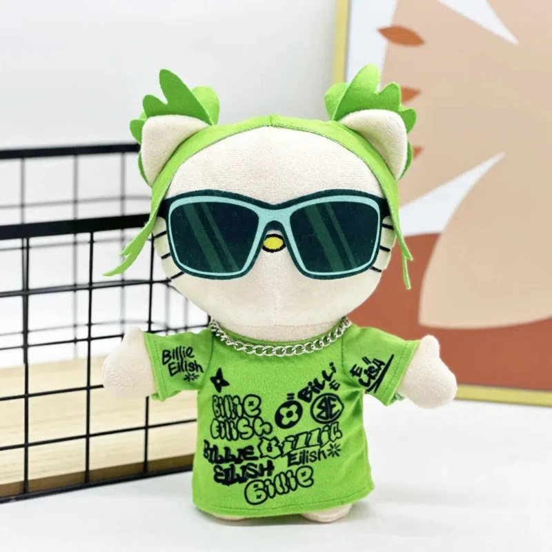 New hello kitty billieilish green sunglasses fashion boy plush doll figure plush toys cute children boys girls christmas gift
New hello kitty billieilish green sunglasses fashion boy plush doll figure plush toys cute children boys girls christmas gift
