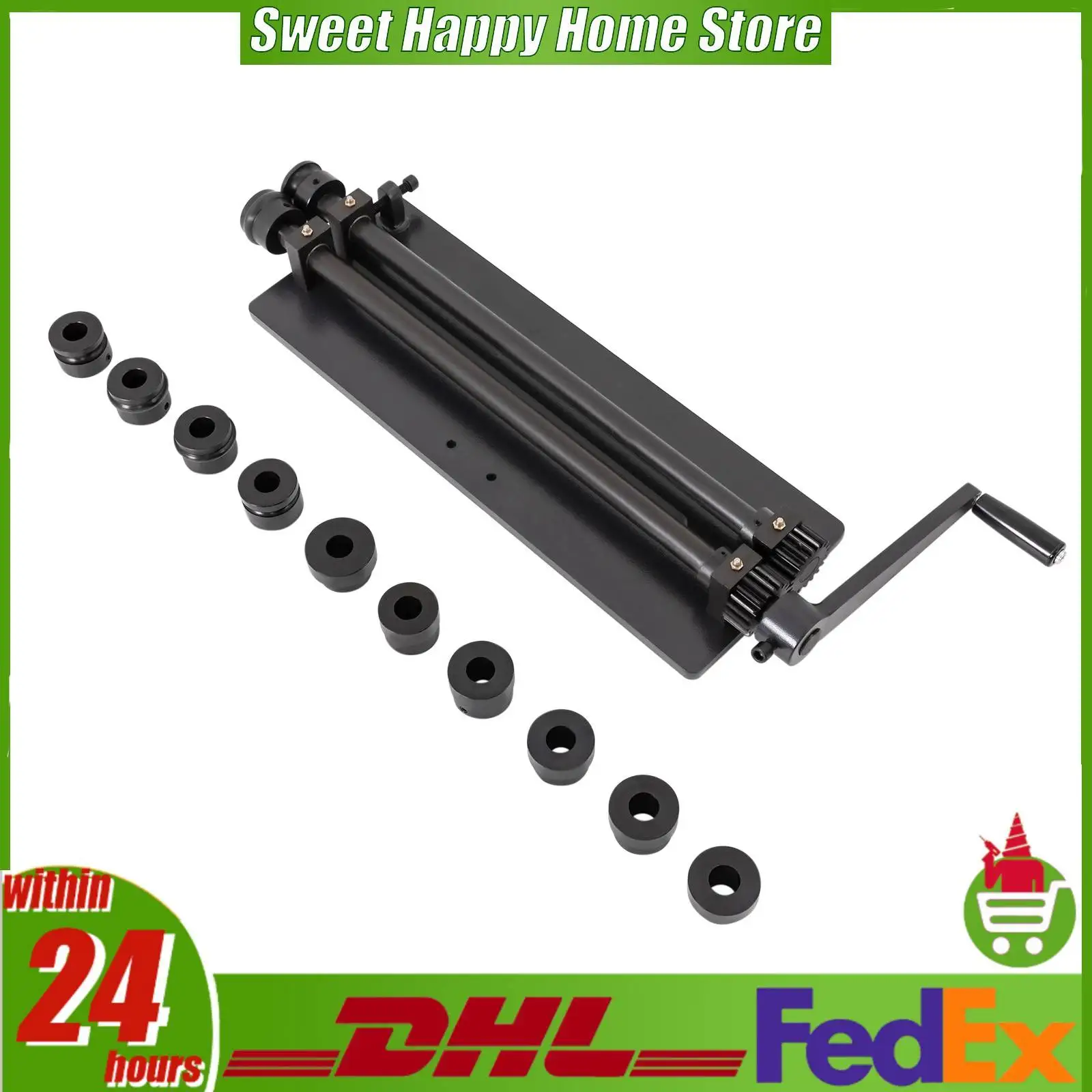 Hand-Cranked Bead Roller Sheet Metal Fabrication Machine Manual Coiling Machine 18in Throat 1.2mm Capacity 6 Dies Bender
Hand-Cranked Bead Roller Sheet Metal Fabrication Machine Manual Coiling Machine 18in Throat 1.2mm Capacity 6 Dies Bender