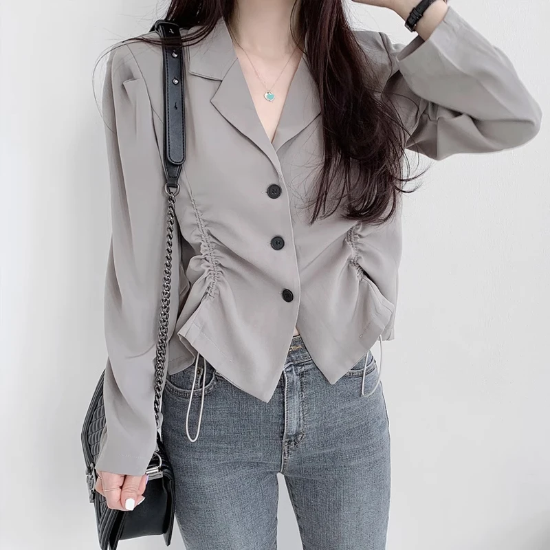 Casual Chic Long Sve Suit Jaet Women's Spring Anti-Aging Match All Dstring Design Waist-Cinching ort plus Size
Casual Chic Long Sve Suit Jaet Women's Spring Anti-Aging Match All Dstring Design Waist-Cinching ort plus Size