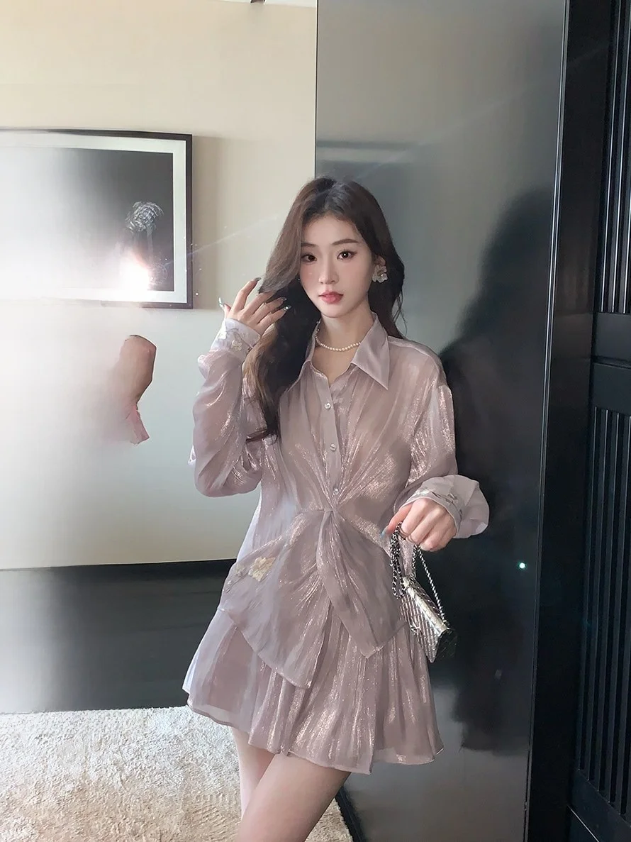 Iceollo Thin Unique Women's Spring Summer Loose Long Sve irt Casual Sle Polyester Fiber Anti-deformation Fairy Aosph...
Iceollo Thin Unique Women's Spring Summer Loose Long Sve irt Casual Sle Polyester Fiber Anti-deformation Fairy Aosph...