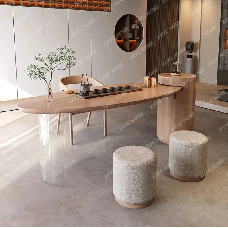XS Wabi-sabi Cream Wind Solid Wood Tea Table Household Simple Integration Creative Multi-functional Tea Table
XS Wabi-sabi Cream Wind Solid Wood Tea Table Household Simple Integration Creative Multi-functional Tea Table