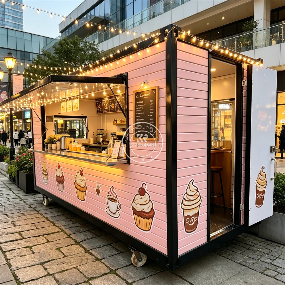 Modular Portable Container Bar Concession Container Restaurant Outdoor Burger Pizza Container Food Trailer Fully Equipped
Modular Portable Container Bar Concession Container Restaurant Outdoor Burger Pizza Container Food Trailer Fully Equipped
