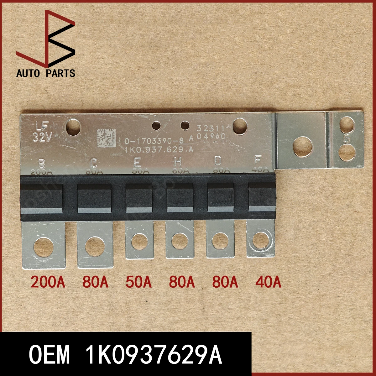 Mulit Fuse Plate 200A OEM 1K0-937-629-A 1K0937629A 1K0 937 629 A 1K0.937.629.A for Volkswagen 2008 - 2014 Golf Plus Leon (SEAT)
Mulit Fuse Plate 200A OEM 1K0-937-629-A 1K0937629A 1K0 937 629 A 1K0.937.629.A for Volkswagen 2008 - 2014 Golf Plus Leon (SEAT)
