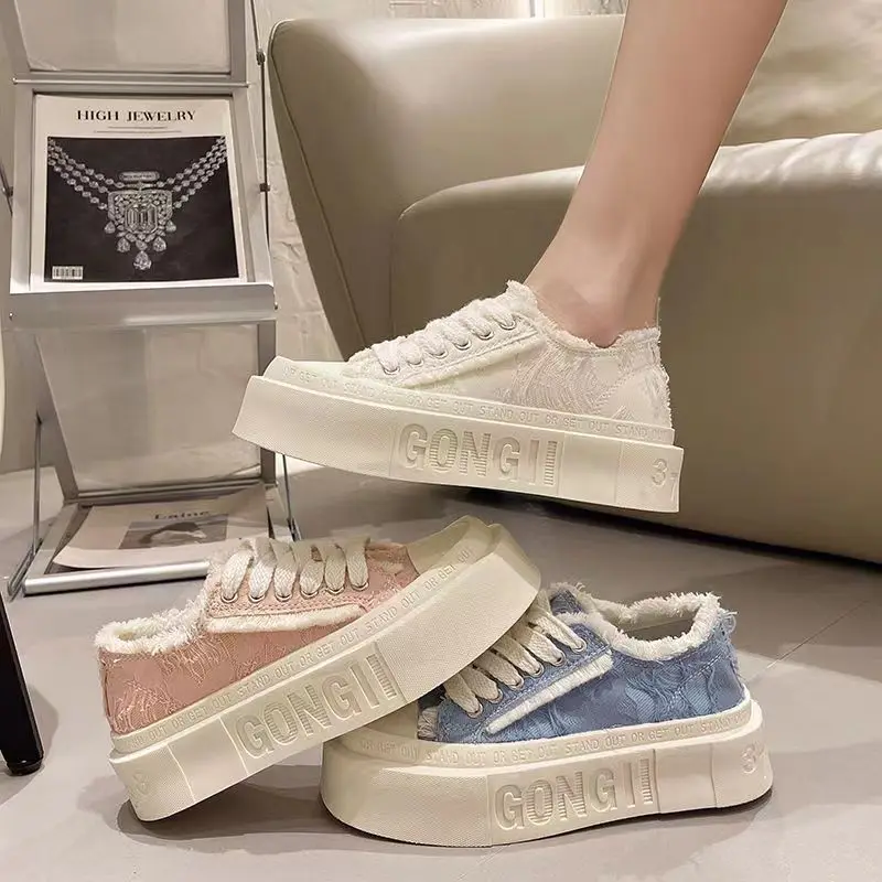 2023 New Women's Shoes Fashion Women's Sneakers Women Platform Canvas Shoes Skateboarding Women Lace-Up Classic Ladies Shoes
2023 New Women's Shoes Fashion Women's Sneakers Women Platform Canvas Shoes Skateboarding Women Lace-Up Classic Ladies Shoes