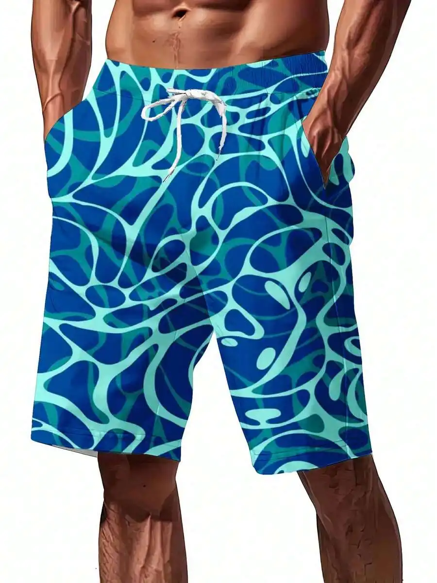 Blue Abstract Pattern Mens Swim Trunks For Beach Pool Leisure Sports
Blue Abstract Pattern Mens Swim Trunks For Beach Pool Leisure Sports