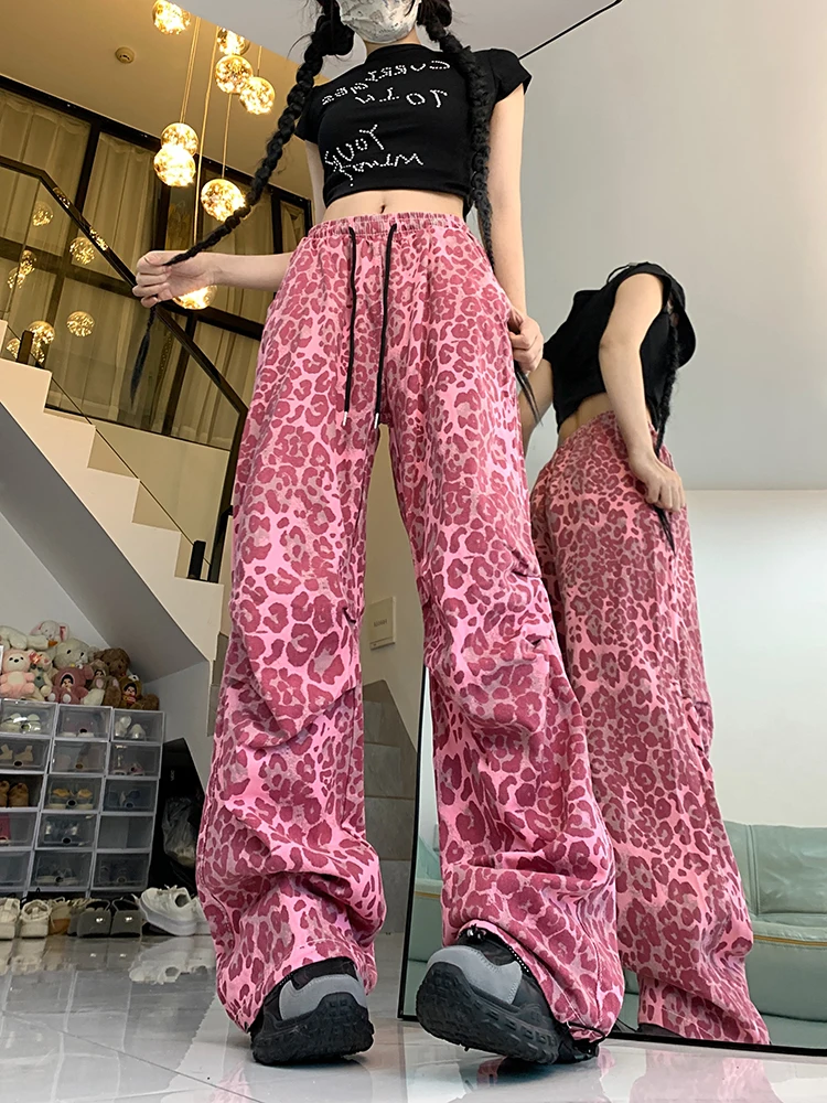 WCFCX STUDIO Retro Streetwear Jeans Women'S Leopard Print Denim Pants Fashion Casual Wide Leg Pants High Waist Straight Trousers
WCFCX STUDIO Retro Streetwear Jeans Women'S Leopard Print Denim Pants Fashion Casual Wide Leg Pants High Waist Straight Trousers