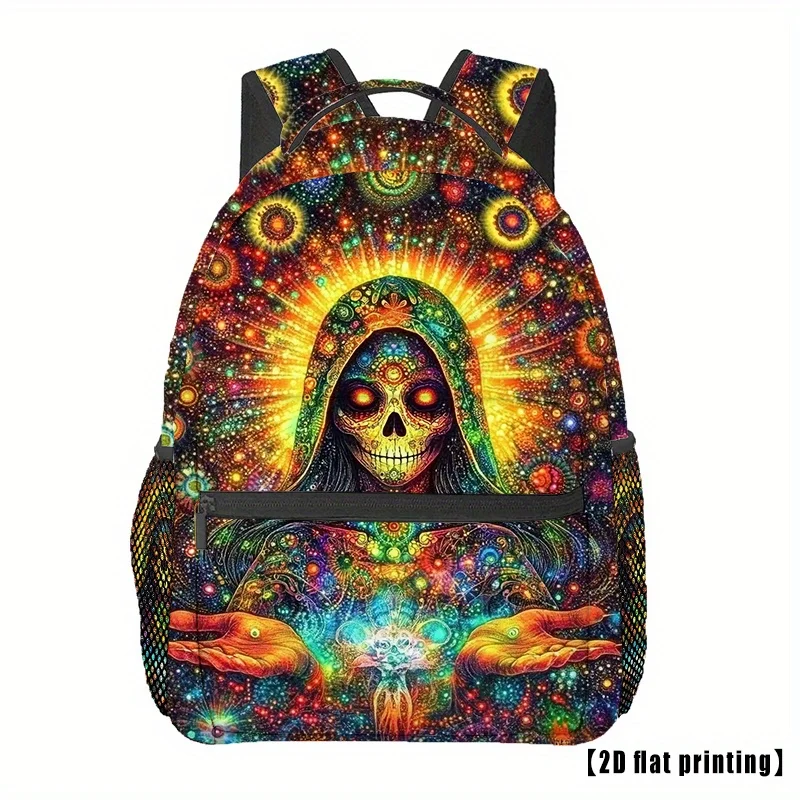Yard Blacklight Skull 3 Travel Hiking Backpack 2D Flat Print, Lightweight, Zipper Closure Vibrant Colors
Yard Blacklight Skull 3 Travel Hiking Backpack 2D Flat Print, Lightweight, Zipper Closure Vibrant Colors