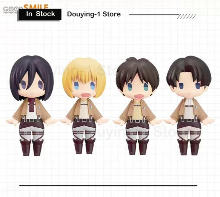 Original GSC HELLO!Attack on Titan 10cm Levi Mikasa Ackerman Eren Yeager Armin Collectible Toys Models
Original GSC HELLO!Attack on Titan 10cm Levi Mikasa Ackerman Eren Yeager Armin Collectible Toys Models