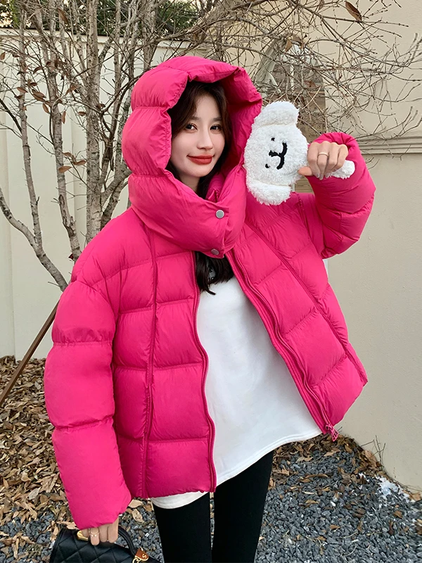 Pink Hooded ort Bread Sle down Jaet Women's Winter 2025 New Korean Version Slimming Versatile Warm Thi Outerwear
Pink Hooded ort Bread Sle down Jaet Women's Winter 2025 New Korean Version Slimming Versatile Warm Thi Outerwear