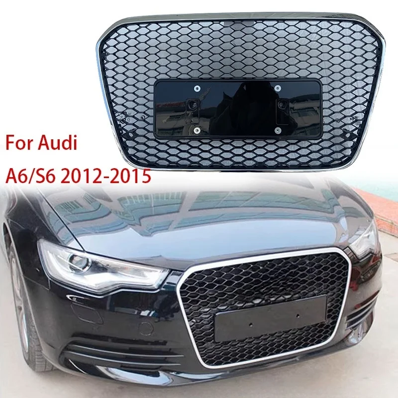 Racing Grills For Audi A6 C7 Modified RS6 2012 2013 2014 2015 Grill Honeycomb Hood Front Bumper Mesh Cover Plate Car Accessorie
Racing Grills For Audi A6 C7 Modified RS6 2012 2013 2014 2015 Grill Honeycomb Hood Front Bumper Mesh Cover Plate Car Accessorie