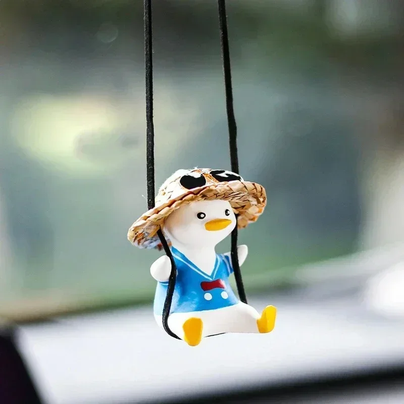 Cute Swing Sitting Duck Car Interior Pendant Auto Rearview Mirror Hanging Ornaments Decoration for Women Man Car Accessories
Cute Swing Sitting Duck Car Interior Pendant Auto Rearview Mirror Hanging Ornaments Decoration for Women Man Car Accessories