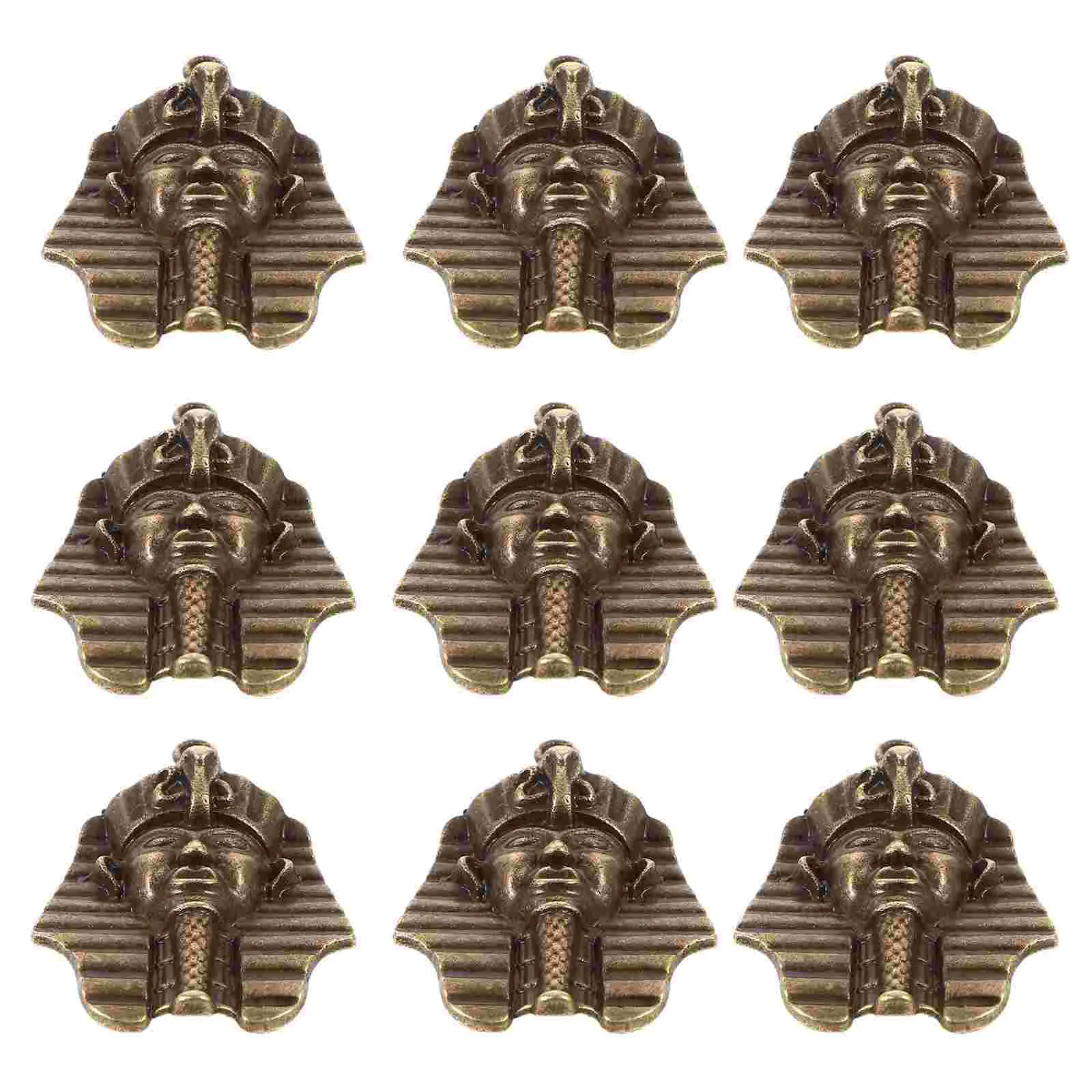 10 Pcs Pharaoh Head Pendant DIY Retro Jewelry Keychain Alloy Charm Necklace Earring for Locket Ancient Bronze Making
10 Pcs Pharaoh Head Pendant DIY Retro Jewelry Keychain Alloy Charm Necklace Earring for Locket Ancient Bronze Making