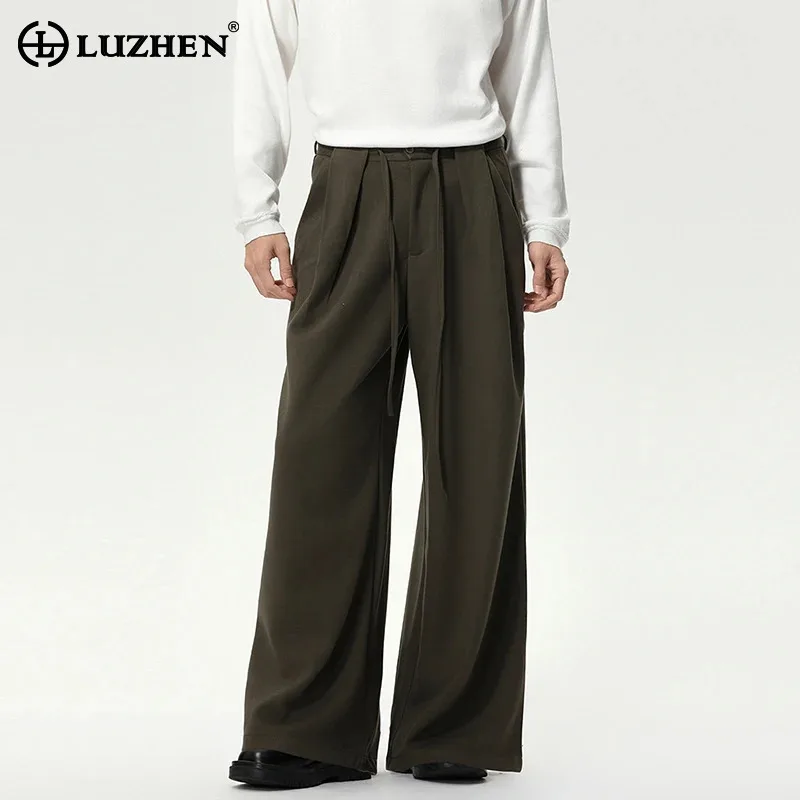 LUZHEN 2025 новые модные плиссированные дизайнерские свободные прямые повседневные брюки мужские модные красивые однотонные широкие мужские брюки JY5313
LUZHEN 2025 новые модные плиссированные дизайнерские свободные прямые повседневные брюки мужские модные красивые однотонные широкие мужские брюки JY5313