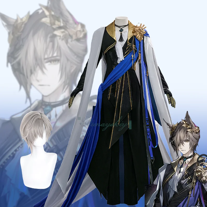 Arknights Game Tragodia Cosplay Full Set Costume with Cloak Wig Ear Tail Accessories Uniform Women Halloween Carnival Party
Arknights Game Tragodia Cosplay Full Set Costume with Cloak Wig Ear Tail Accessories Uniform Women Halloween Carnival Party