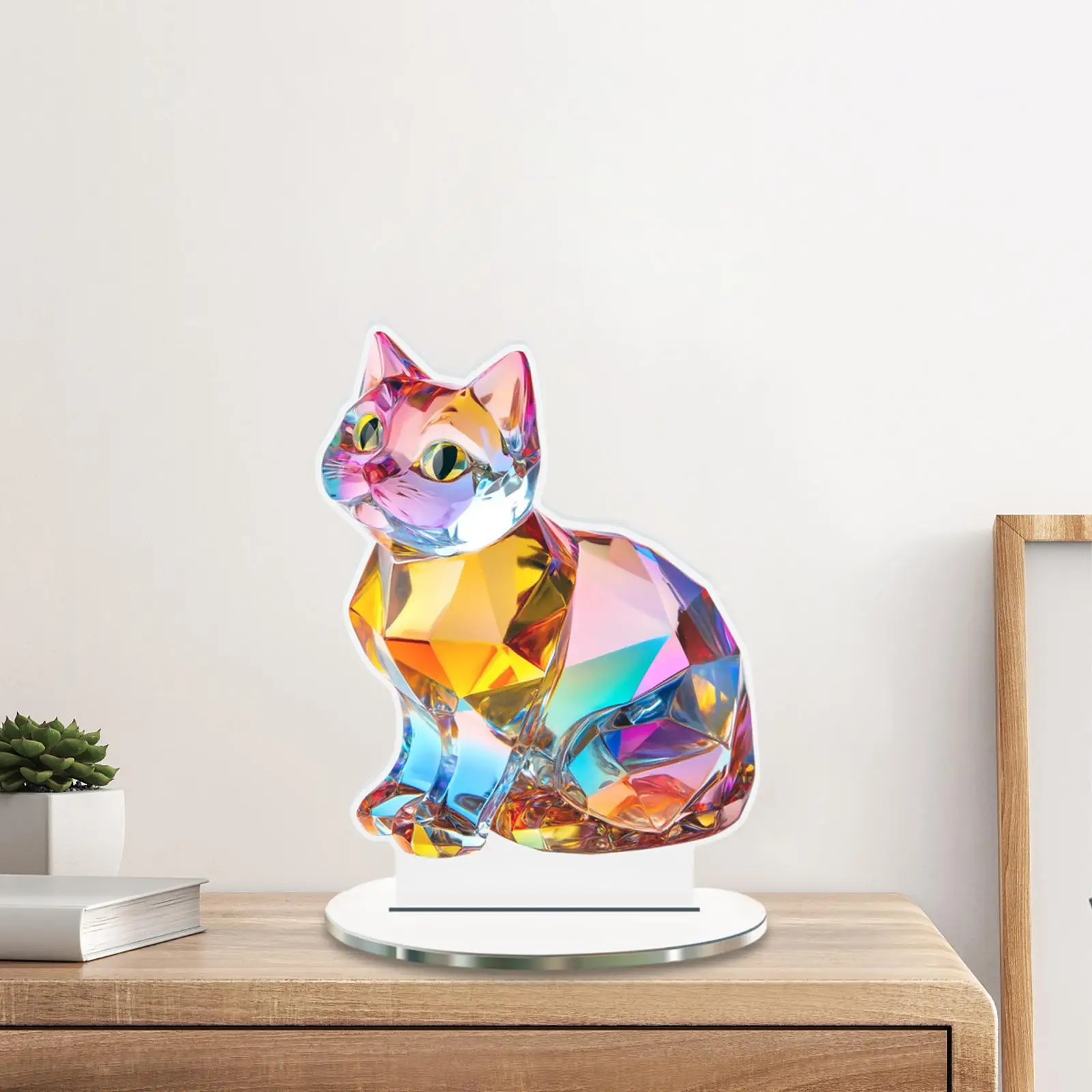 2D Colorful Cat Decor Crafts Decorative Ornament for Cabinet Office Bedroom
2D Colorful Cat Decor Crafts Decorative Ornament for Cabinet Office Bedroom