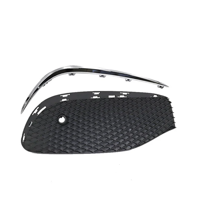 Car Front Bumper Fog Light Grille Fog Lamp Grill Cover with Chrome Strip for Mercedes-Benz E Class W213 2016-2020 Right
Car Front Bumper Fog Light Grille Fog Lamp Grill Cover with Chrome Strip for Mercedes-Benz E Class W213 2016-2020 Right